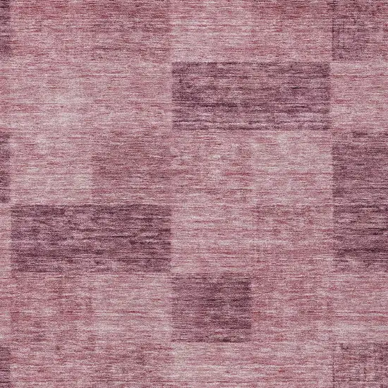 Blush And Pink Geometric Washable Indoor Outdoor Area Rug Photo 5