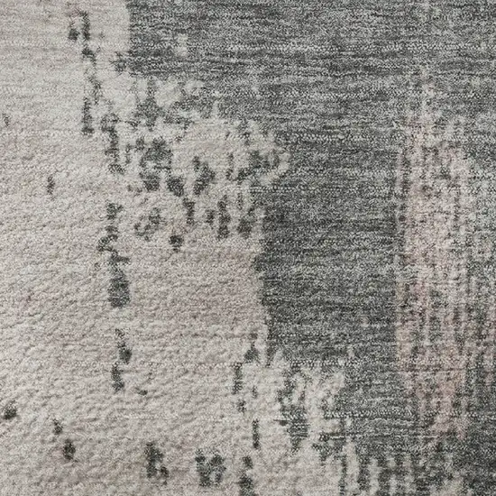 Blush Beige And Sage Abstract Washable Area Rug With UV Protection Photo 2