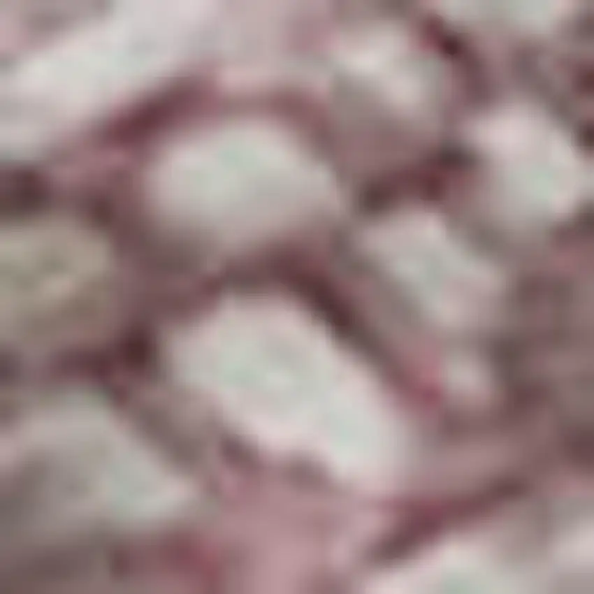 Blush Blue And Ivory Abstract Washable Area Rug With UV Protection Photo 2