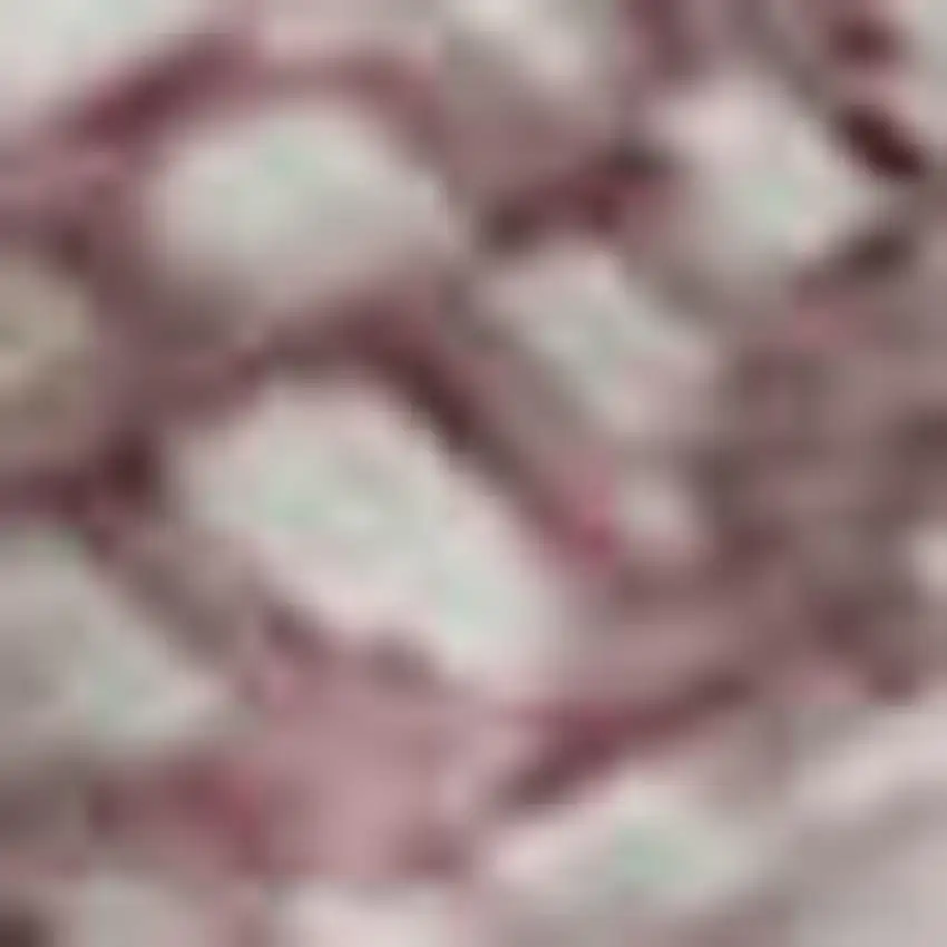 Blush Blue And Ivory Abstract Washable Area Rug With UV Protection Photo 2