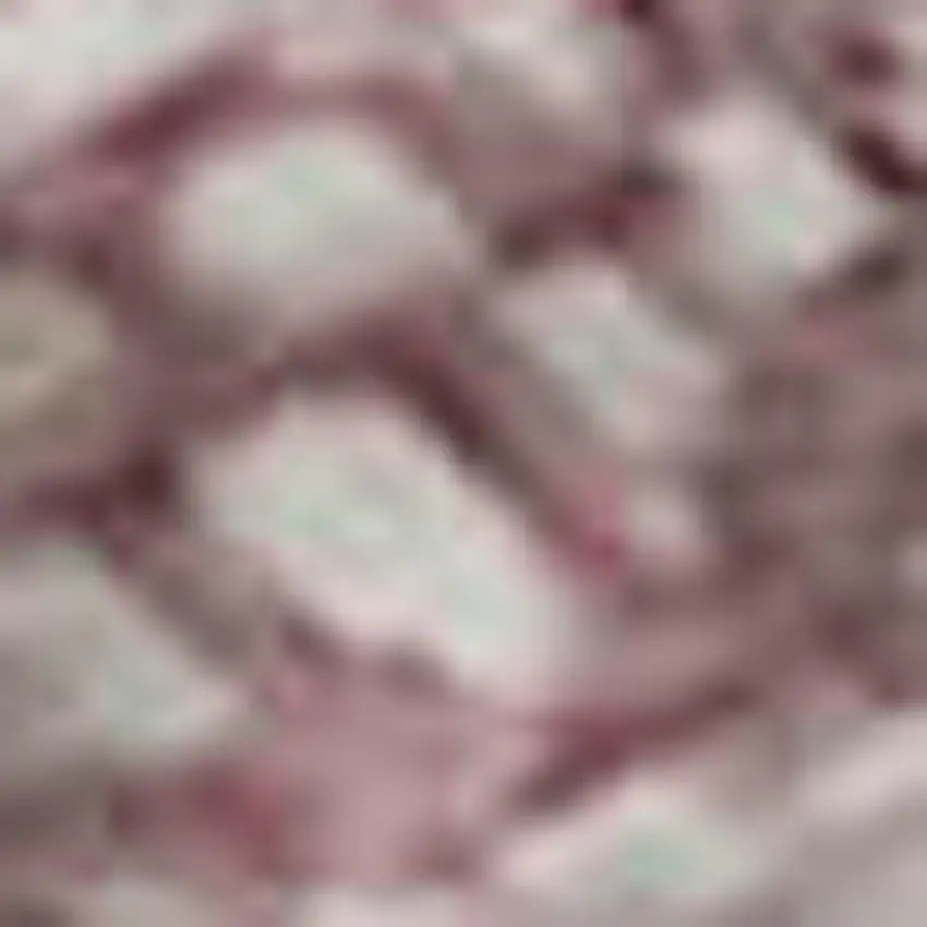 Blush Blue And Ivory Abstract Washable Area Rug With UV Protection Photo 2