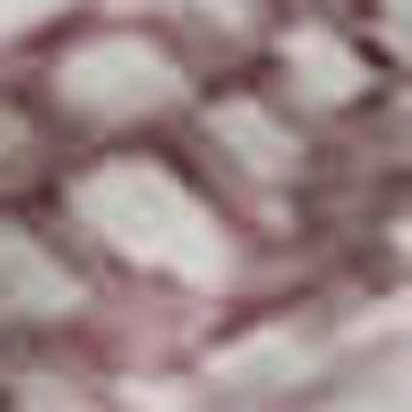 Blush Blue And Ivory Abstract Washable Area Rug With UV Protection Photo 2