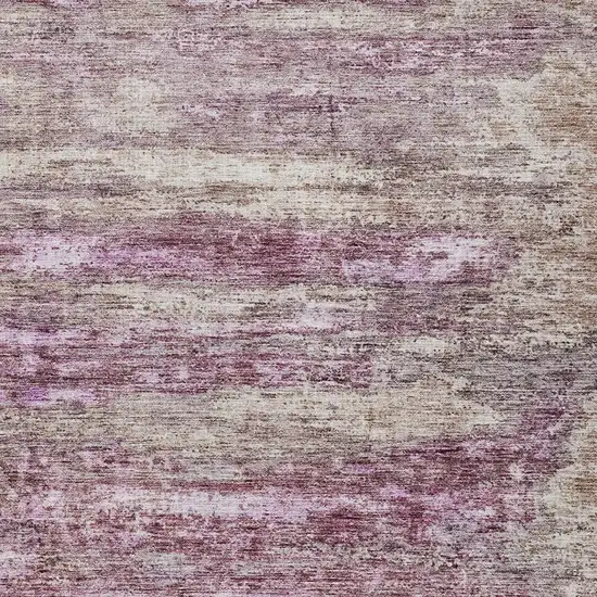 Blush Brown And Beige Abstract Washable Indoor Outdoor Area Rug Photo 6