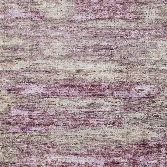 Blush Brown And Beige Abstract Washable Indoor Outdoor Area Rug Photo 6