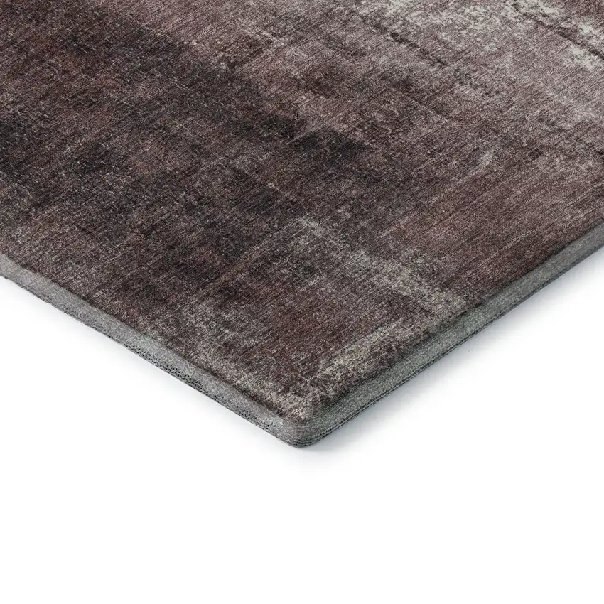 Blush Charcoal And Ivory Abstract Washable Area Rug With UV Protection Photo 9