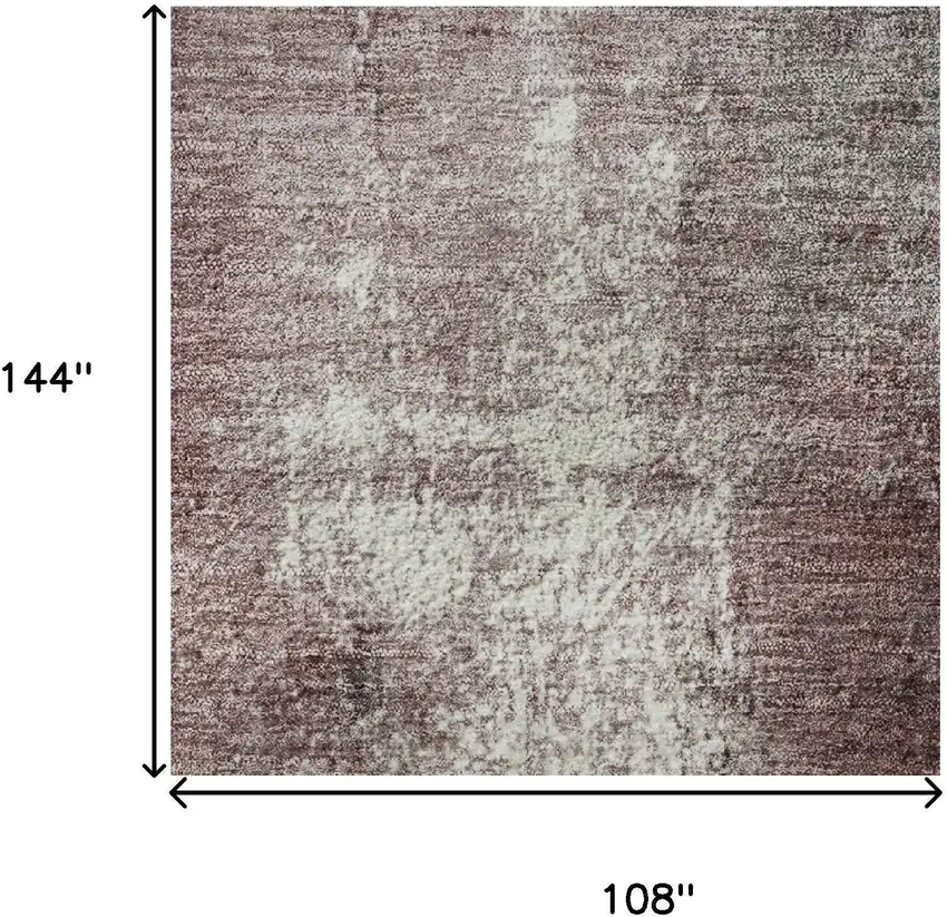 Blush Charcoal And Ivory Abstract Washable Area Rug With UV Protection Photo 9