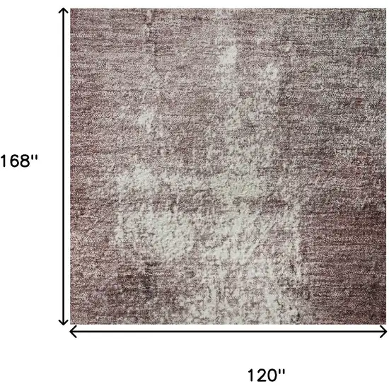 Blush Charcoal And Ivory Abstract Washable Area Rug With UV Protection Photo 9