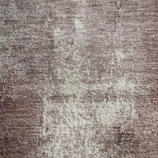 Blush Charcoal And Ivory Abstract Washable Area Rug With UV Protection Photo 4