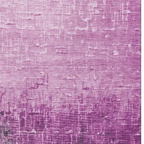 Blush Eggplant And Charcoal Ombre Washable Area Rug With UV Protection Photo 2