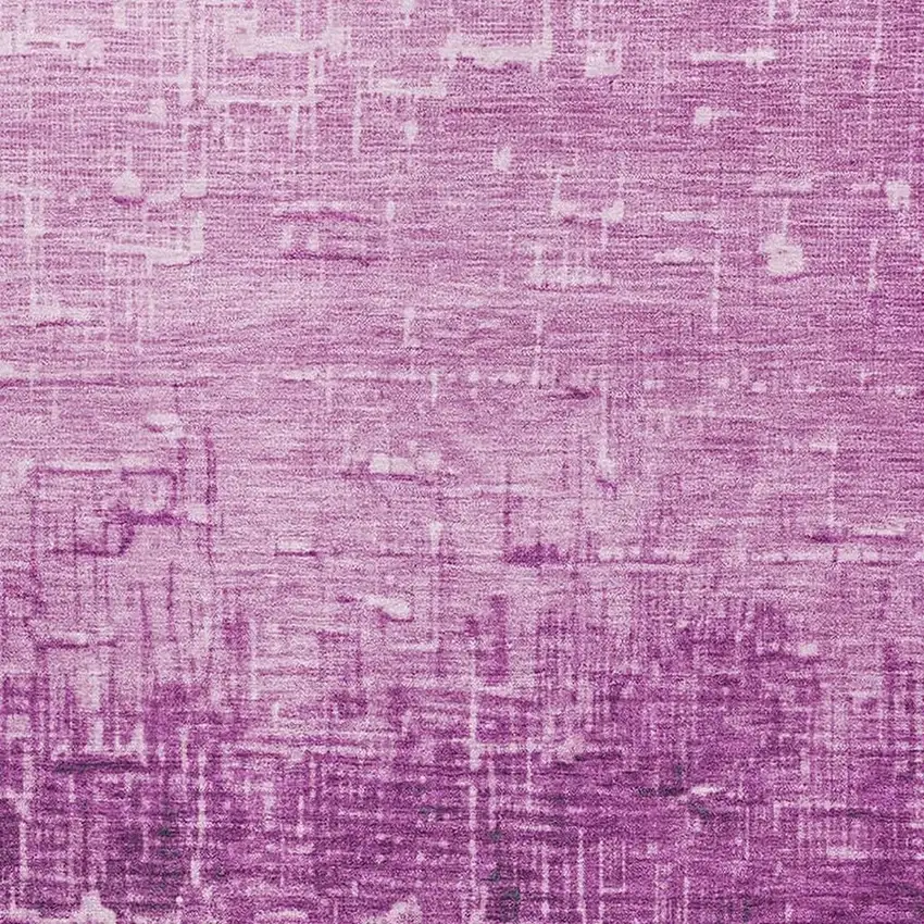 Blush Eggplant And Charcoal Ombre Washable Area Rug With UV Protection Photo 2