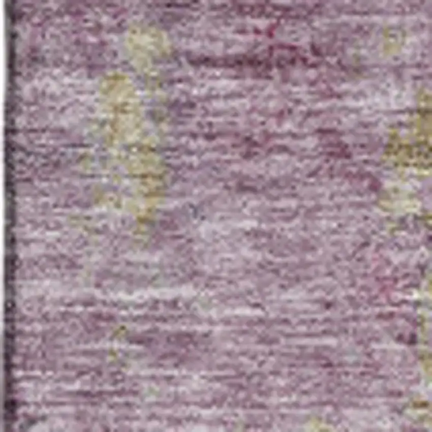 Blush Gray And Ivory Abstract Washable Area Rug With UV Protection Photo 6