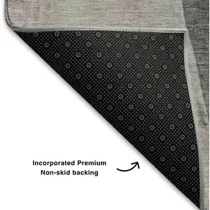 Photo of Blush Gray And Ivory Abstract Washable Area Rug With UV Protection