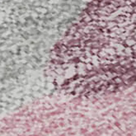 Blush Ivory And Gray Abstract Washable Area Rug With UV Protection Photo 2