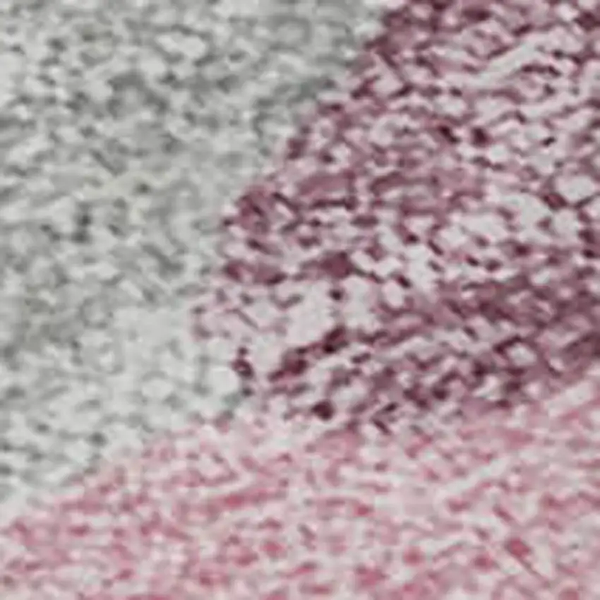 Blush Ivory And Gray Abstract Washable Area Rug With UV Protection Photo 2