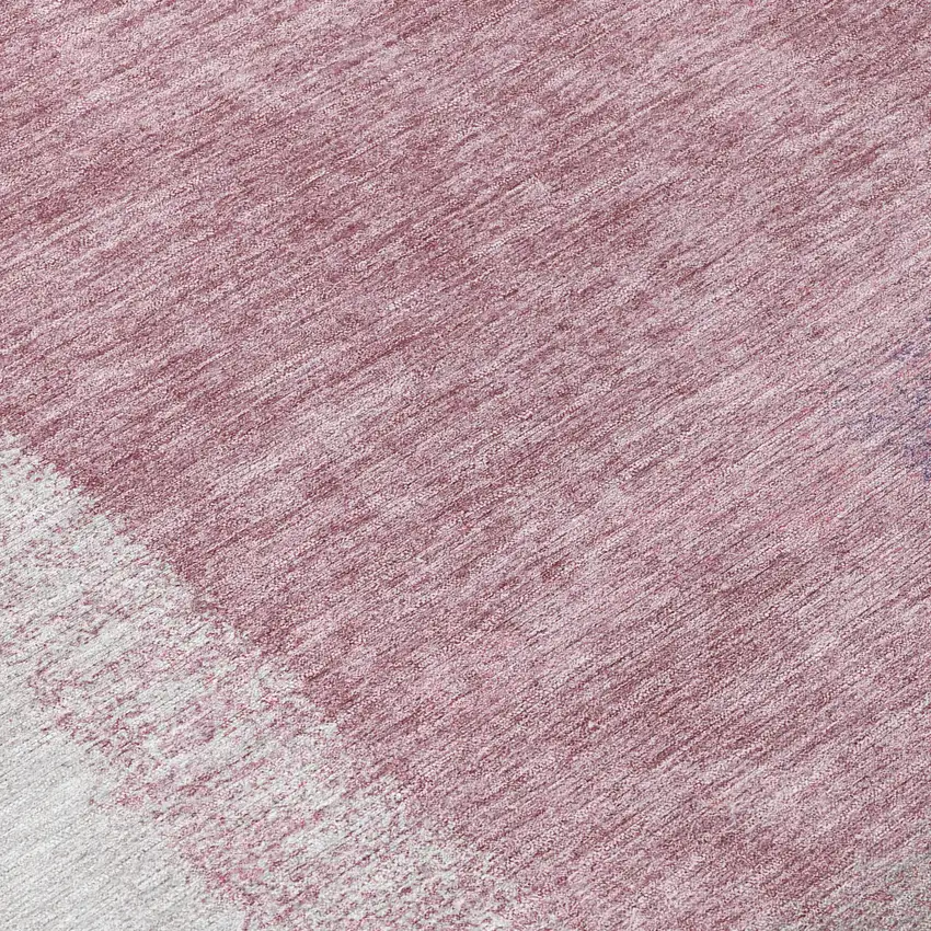Blush Ivory And Gray Abstract Washable Indoor Outdoor Area Rug Photo 6