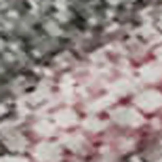 Blush Mauve And Gray Abstract Washable Area Rug With UV Protection Photo 2