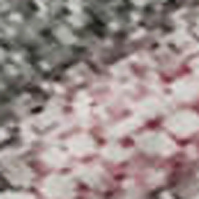 Blush Mauve And Gray Abstract Washable Area Rug With UV Protection Photo 2