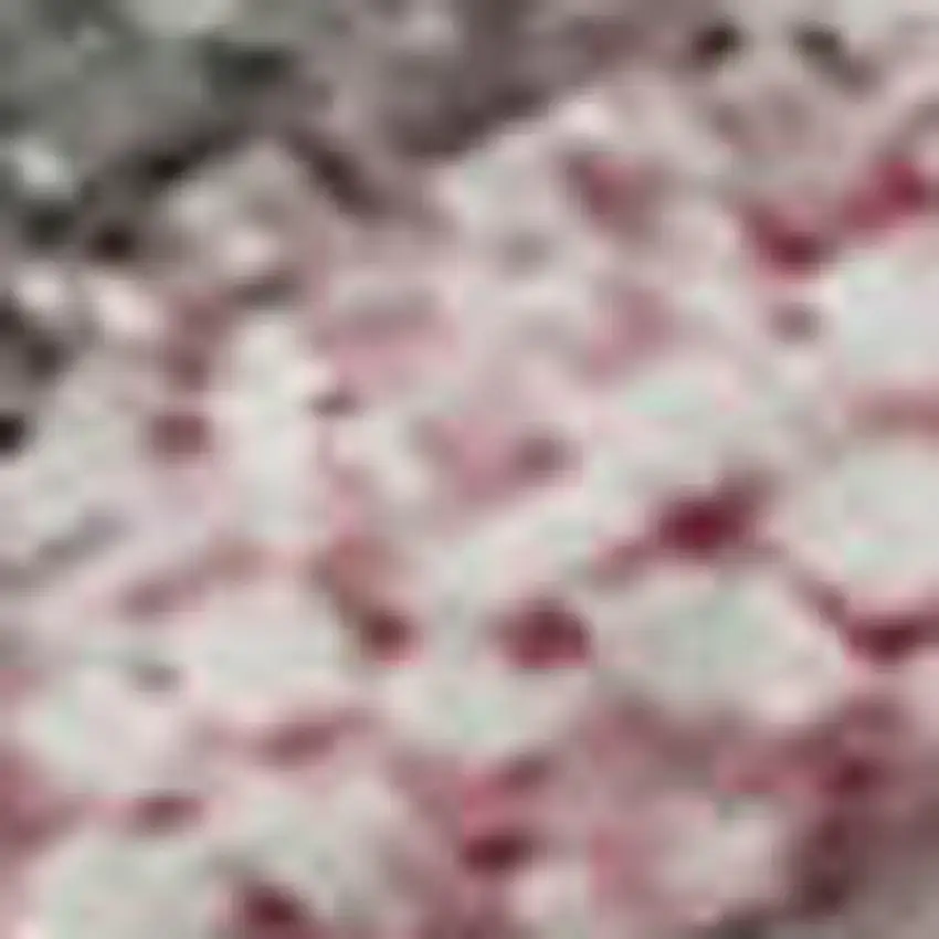 Blush Mauve And Gray Abstract Washable Area Rug With UV Protection Photo 1