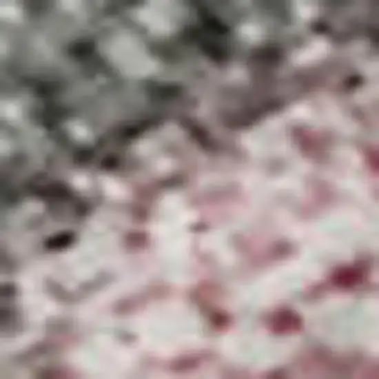 Blush Mauve And Gray Abstract Washable Area Rug With UV Protection Photo 1