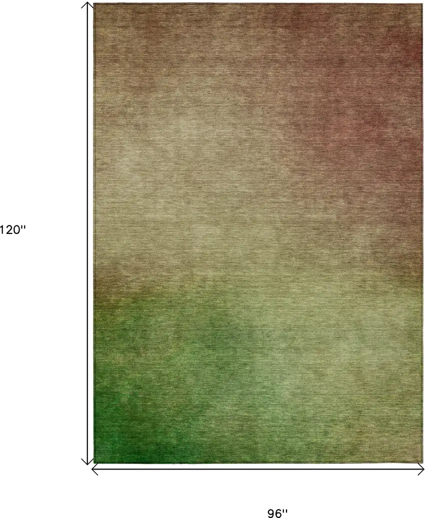 Blush Ombre Washable Non Skid Indoor Outdoor Area Rug Photo 3