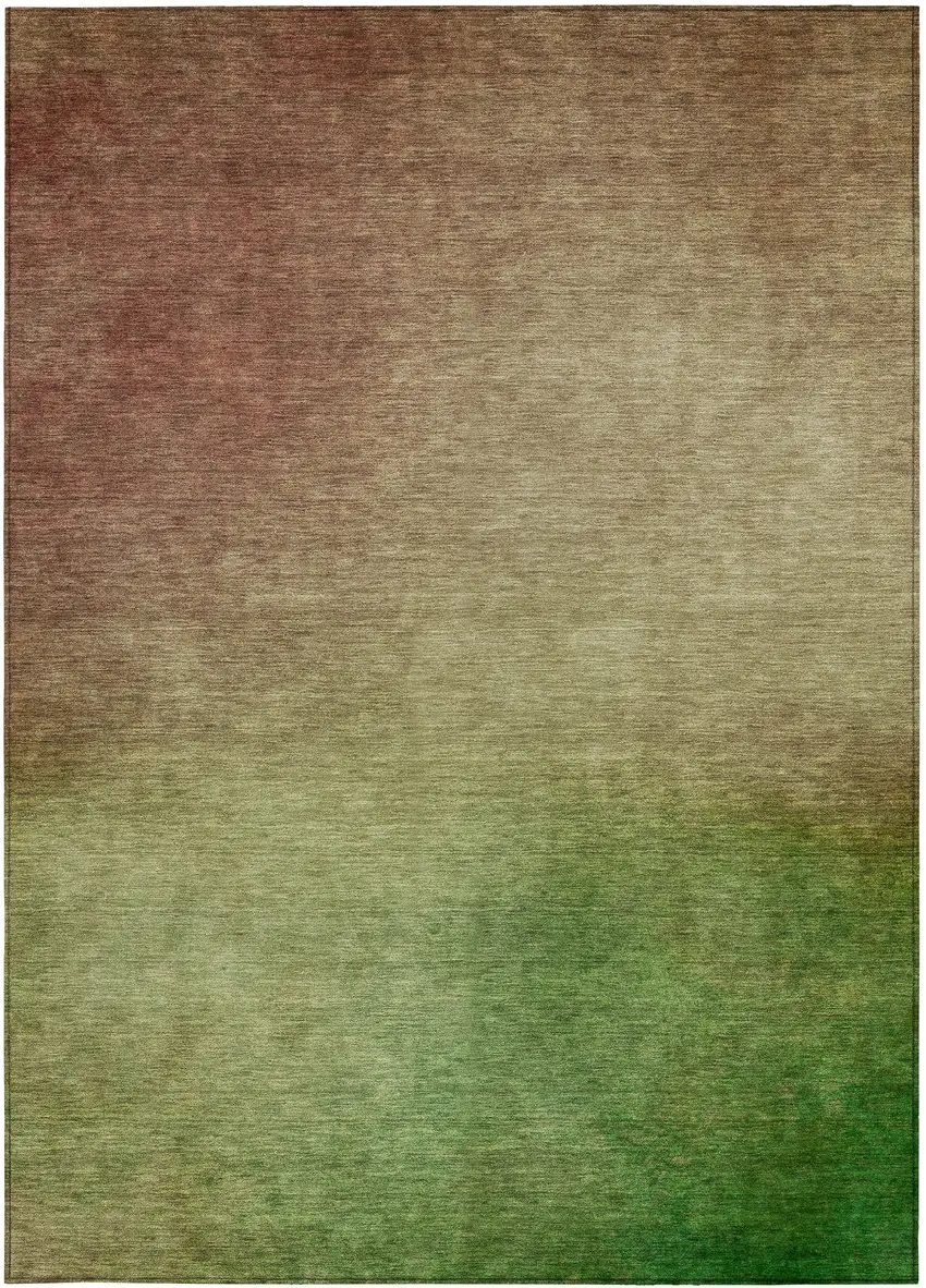 Blush Ombre Washable Non Skid Indoor Outdoor Area Rug Photo 6
