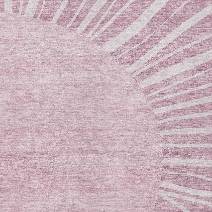 Blush Pink And Mauve Abstract Washable Indoor Outdoor Area Rug Photo 6