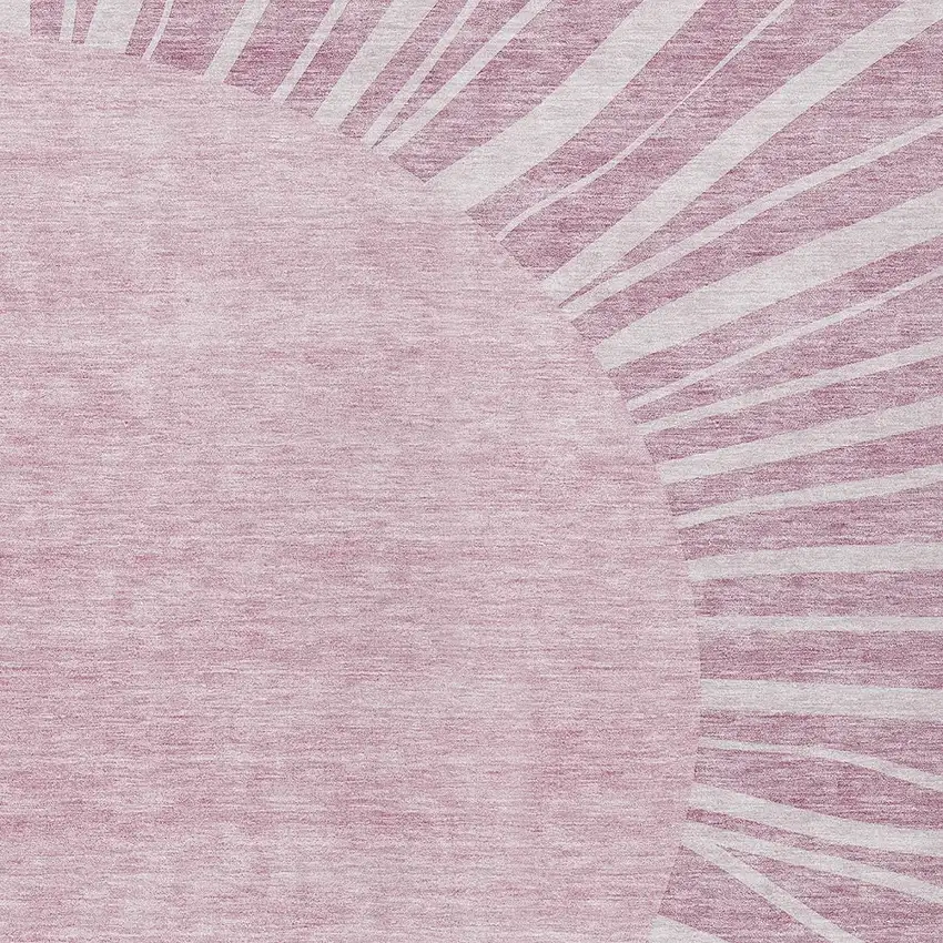 Blush Pink And Mauve Abstract Washable Indoor Outdoor Area Rug Photo 6