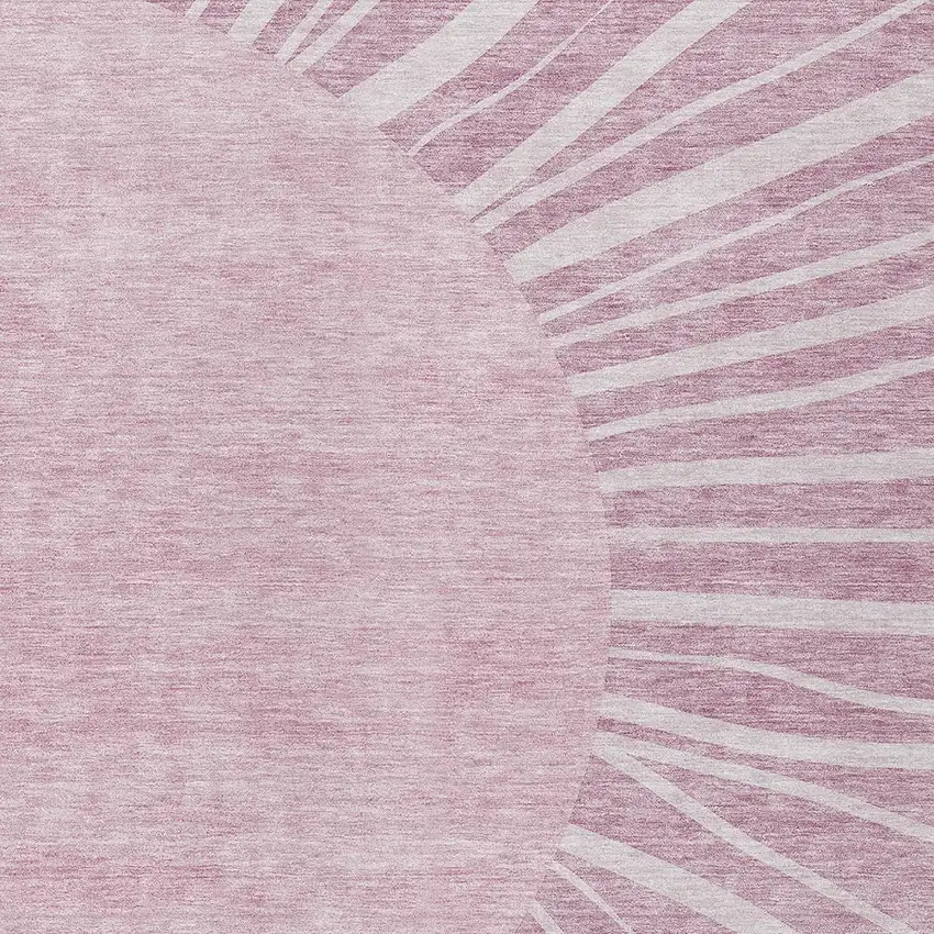 Blush Pink And Mauve Abstract Washable Indoor Outdoor Area Rug Photo 5
