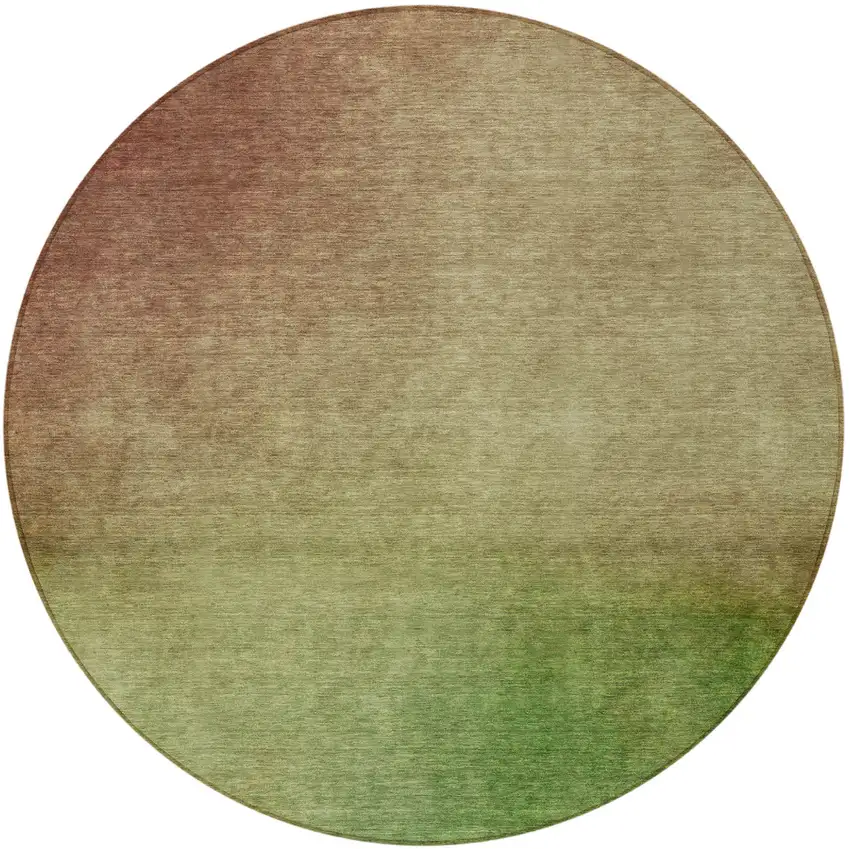 Blush Round Ombre Washable Non Skid Indoor Outdoor Area Rug Photo 4