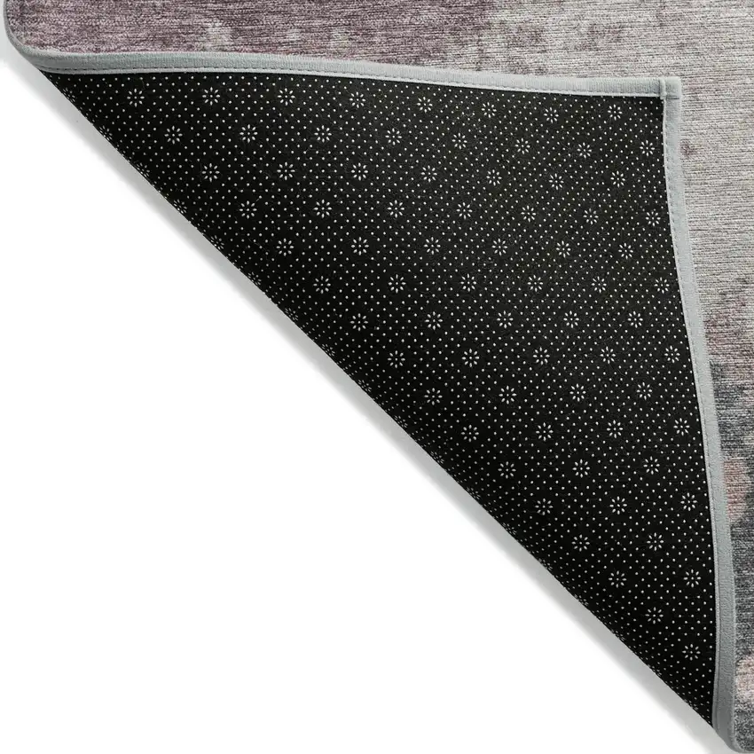 Blush Sage And Charcoal Abstract Washable Indoor Outdoor Area Rug Photo 7