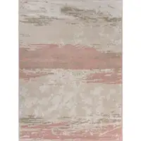 Photo of Blush and Beige Abstract Strokes Area Rug