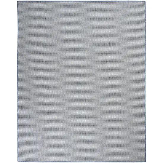 Blue And Ivory Indoor Outdoor Area Rug Photo 1