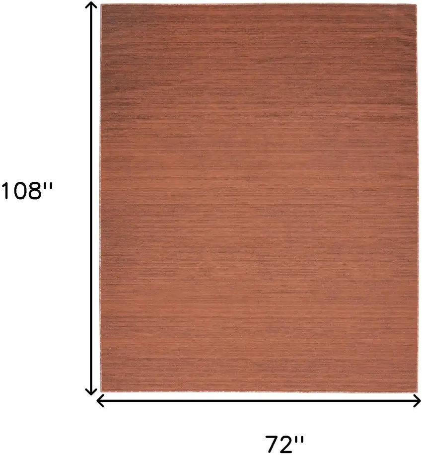 Brick Red Abstract Washable Area Rug Photo 3
