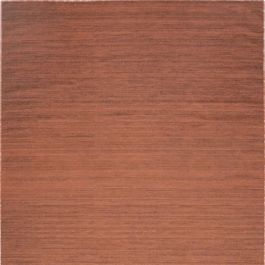 Brick Red Abstract Washable Area Rug Photo 6