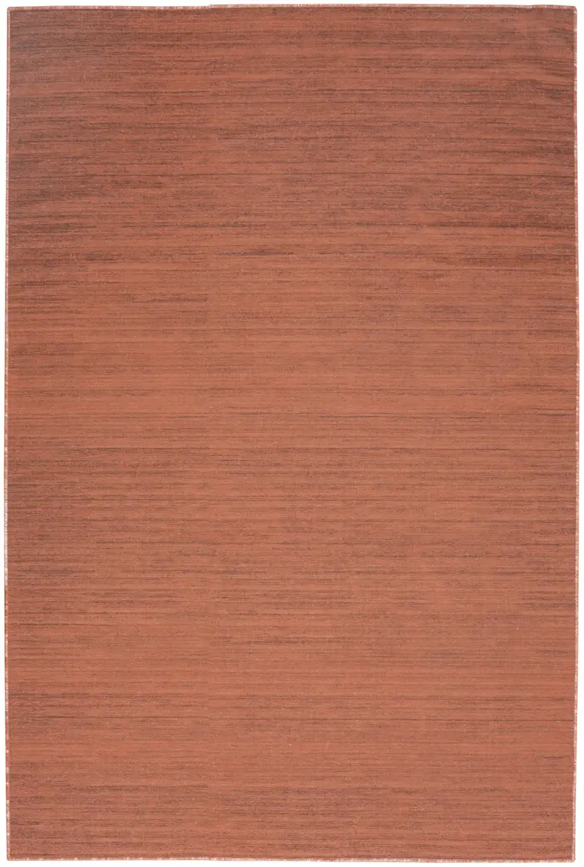 Brick Red Abstract Washable Area Rug Photo 1