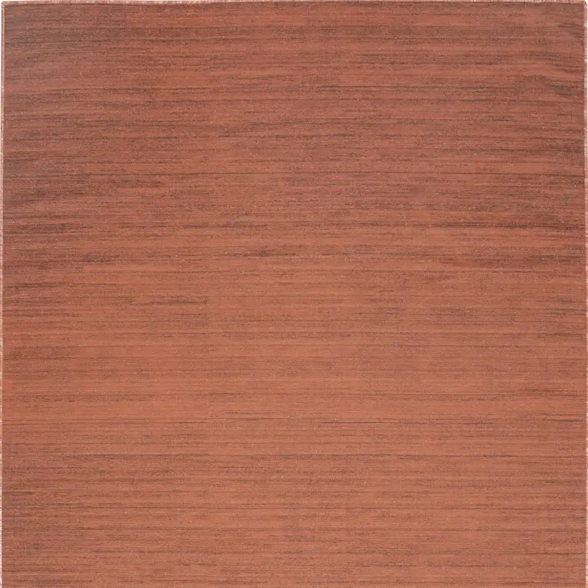 Brick Red Abstract Washable Area Rug Photo 6