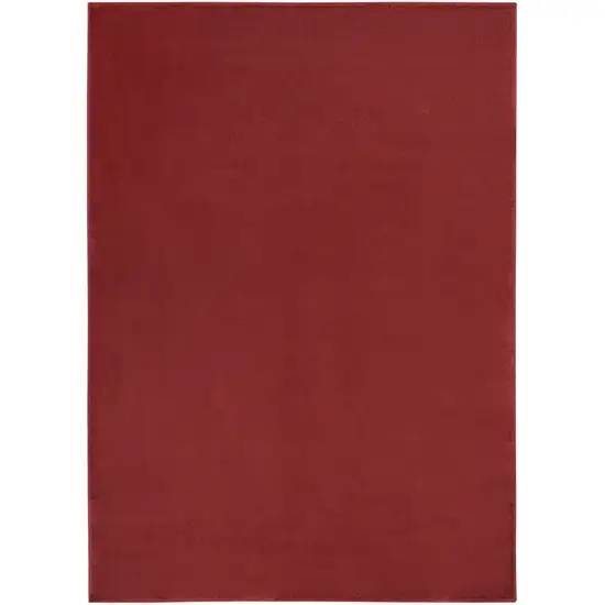 Brick Red Stain Resistant Indoor Outdoor Area Rug Photo 3