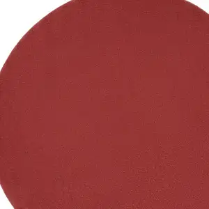 Photo of Brick Red Round Non Skid Indoor Outdoor Area Rug