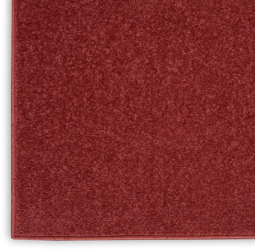 Brick Red Square Indoor Outdoor Area Rug Photo 9