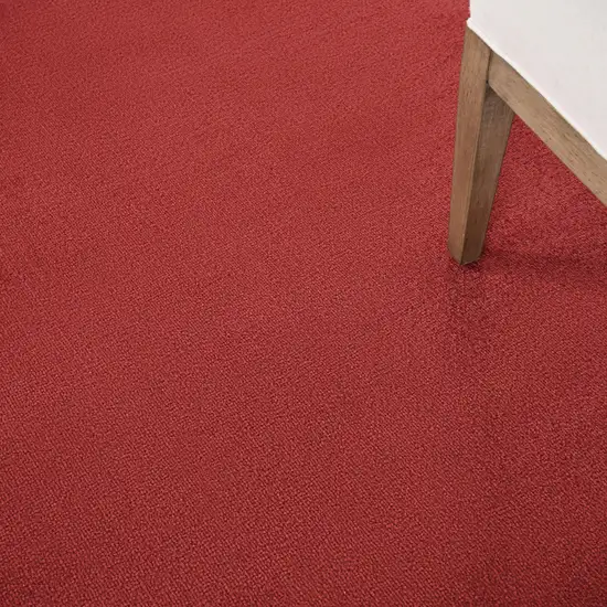 Brick Red Square Indoor Outdoor Area Rug Photo 5