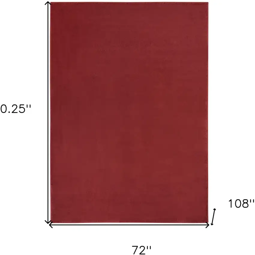 Brick Red Stain Resistant Indoor Outdoor Area Rug Photo 7
