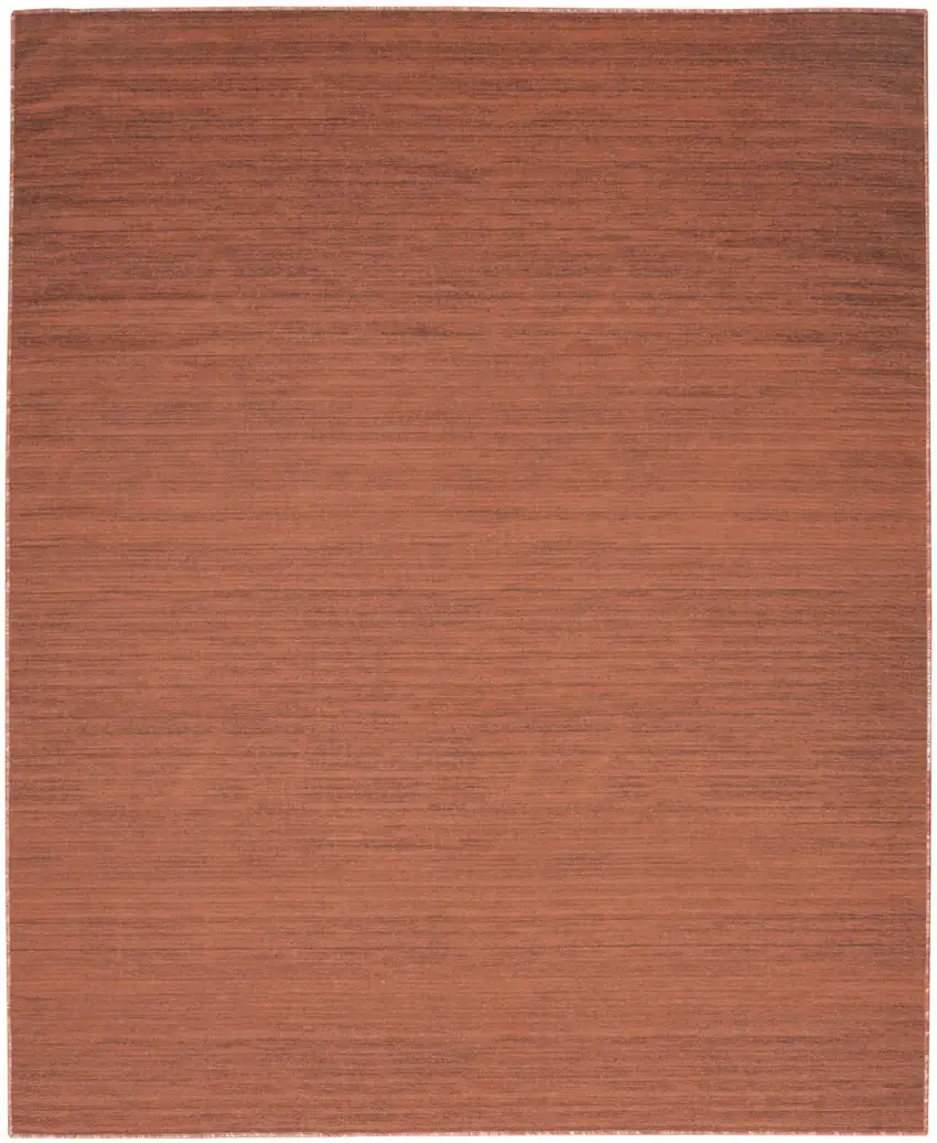 Brick Red Washable Area Rug Photo 6