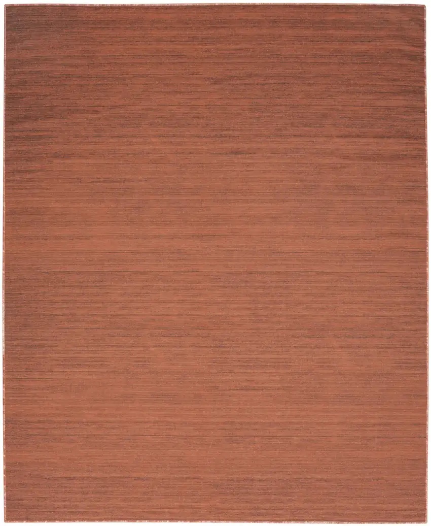 Brick Red Washable Area Rug Photo 1
