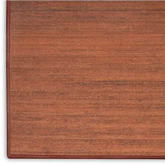 Brick Red Washable Area Rug Photo 7