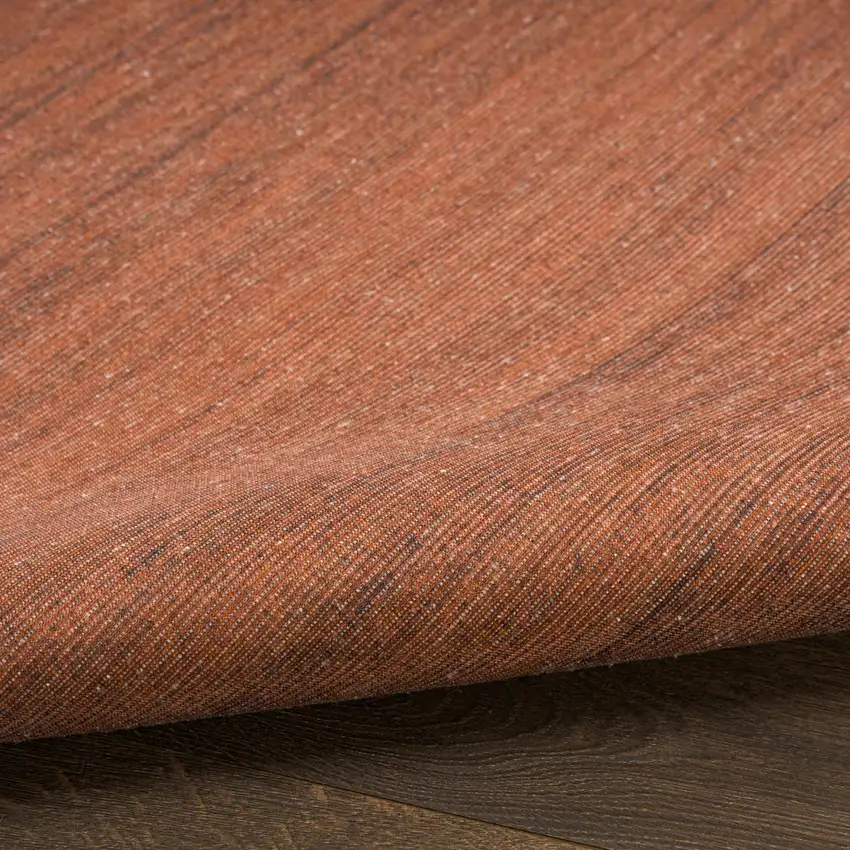 Brick Red Washable Area Rug Photo 6