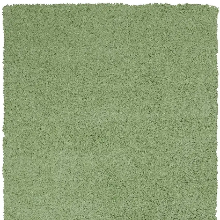 Green Shag Hand Woven Area Rug Photo 5