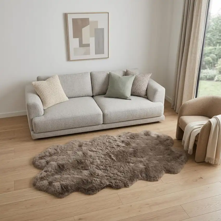 Brown And Black Cowhide Area Rug Photo 1