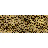 Photo of Bronze Leopard Print Washable Runner Rug With UV Protection