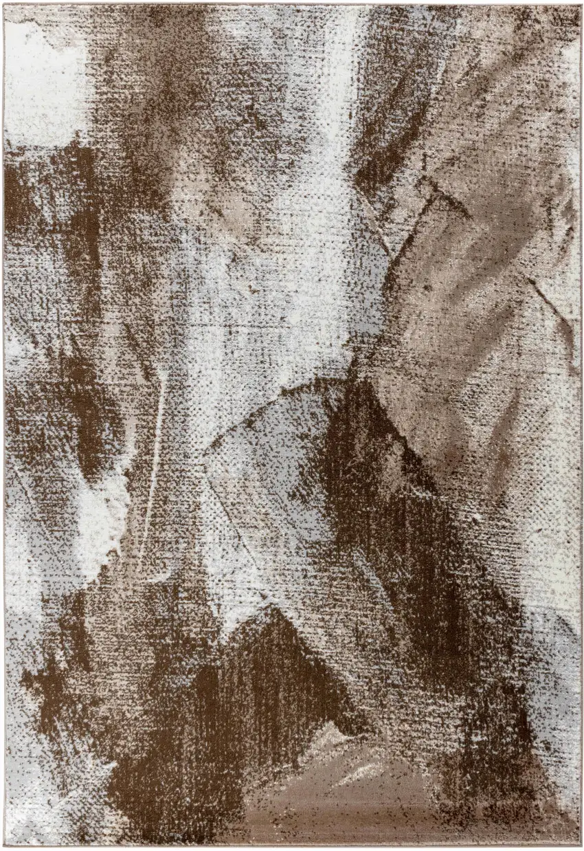 Brown Abstract Area Rug Photo 4