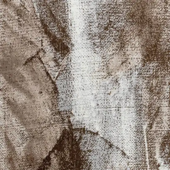 7' X 10' Brown Abstract Area Rug Photo 5
